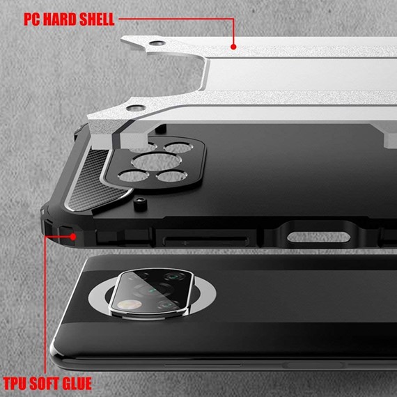 CaseUp Xiaomi Poco X3 NFC Kılıf Tank Gold 5